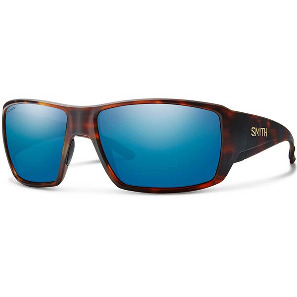 Smith Guide's Choice ChromaPop Glass Polarized in Matte Havana with Blue Mirror